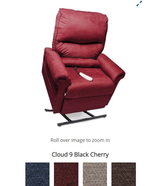 Dual Motor Medium Power Recline & Lift Chair, Footrest Extension